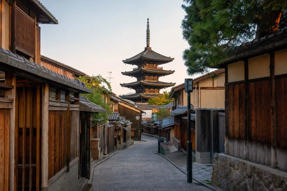 A quiet historic lane in Kyoto